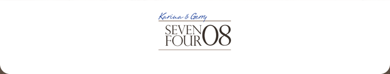 Karina and Gerry: seven-four-oh-eight